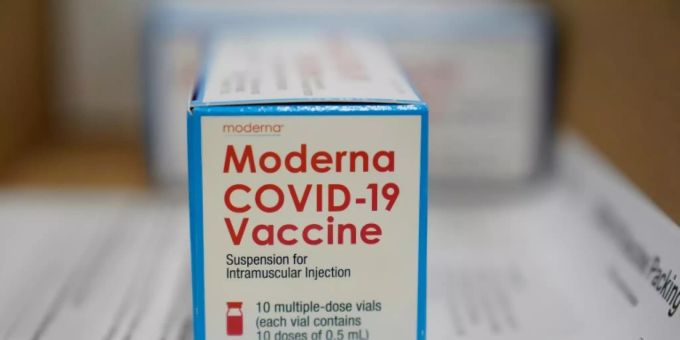 Der Corona-Impfstoff der Firma Moderna. Moderna