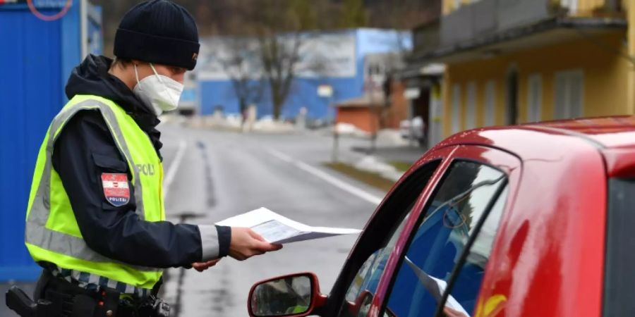 Kontrollen an der deutsch-österreichischen Grenze