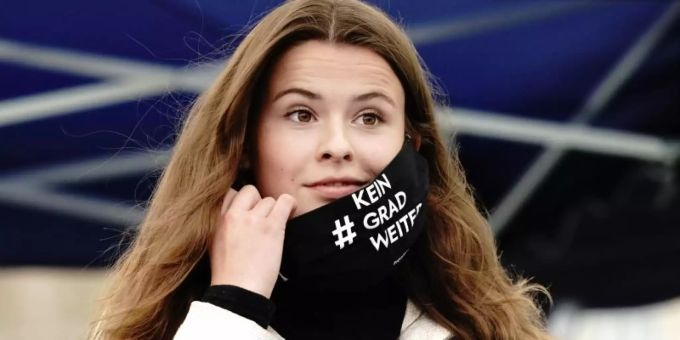 Luisa Neubauer kritisiert die Abschlusserklärung des COP26 stark. Luisa Neubauer