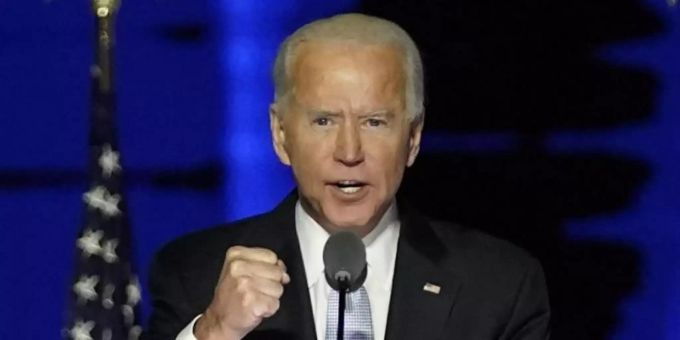 Joe Biden bei einer Ansprache nach der Wahl. Joe Biden