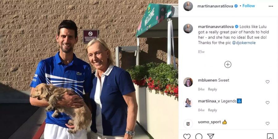 Martina Navratilova Novak Djokovic