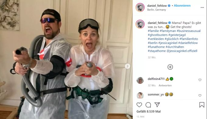 Daniel Fehlow und seine Frau Jessica Ginkel teilen gerne lustige Schnappschüsse. Daniel Fehlow