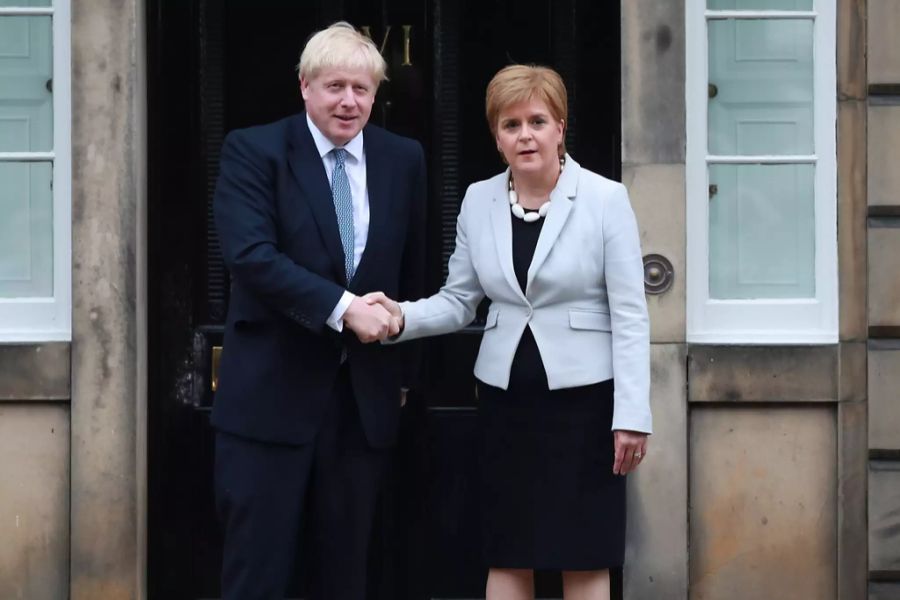 Boris Johnson nicola Sturgeon
