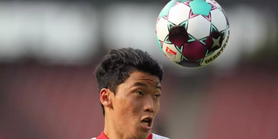Bleibt vorerst bei RB Leipzig: Hee-chan Hwang. Foto: Daniel Karmann/dpa