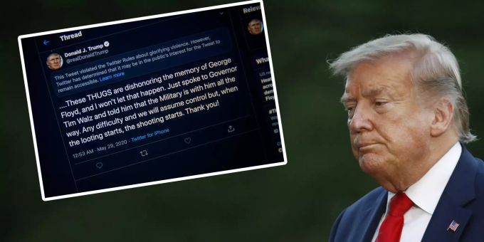 US-Präsident Donald Trump bedauert manchmal seine Tweets. twitter donald trump
