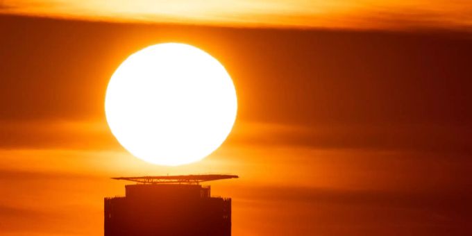 Sonnenaufgang. (Symbolbild) sonnenaktivität