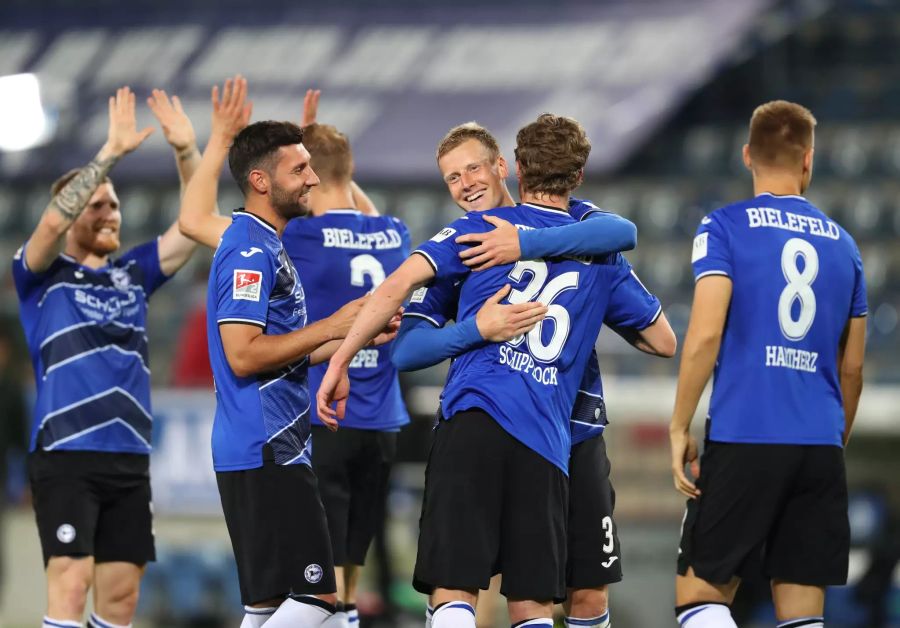 Arminia Bielefeld jubelt in dieser Saison regelmässig.