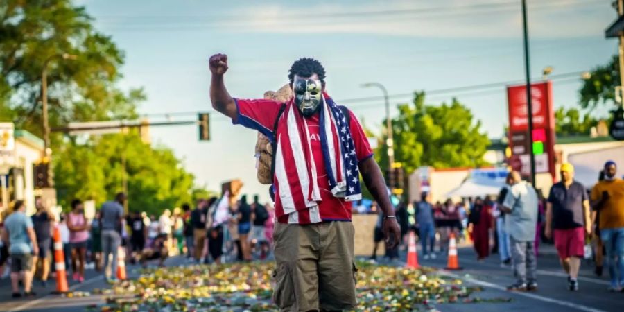 Demonstrant in Minneapolis