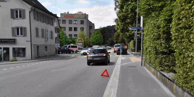 Auffahrkollision in Uznach.