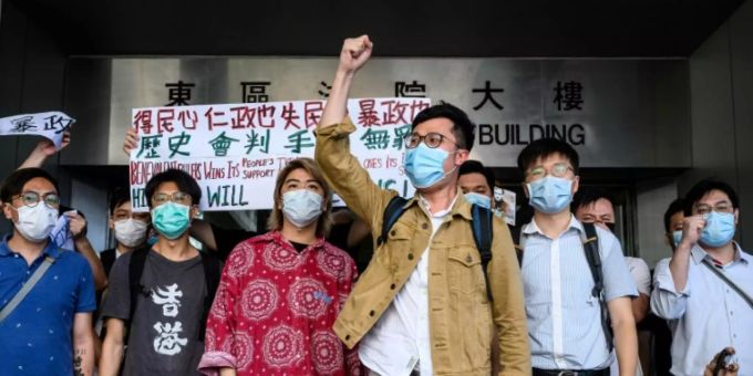 Der Lokalpolitiker Ventus Lau. hongkong