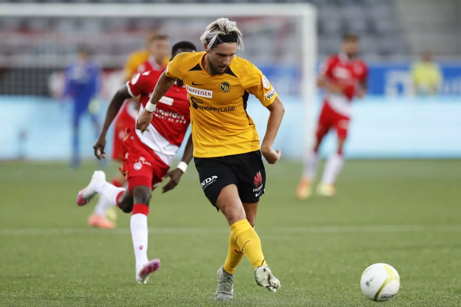 YB's Jordan Lefort in Aktion gegen den FC Thun.