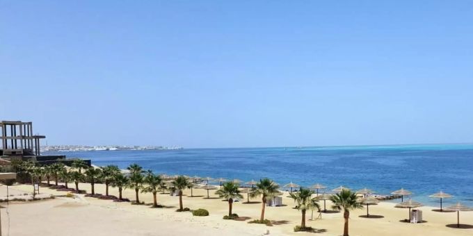 Der Badestrand von Hurghada war während des Lockdowns menschenleer. Ägypten