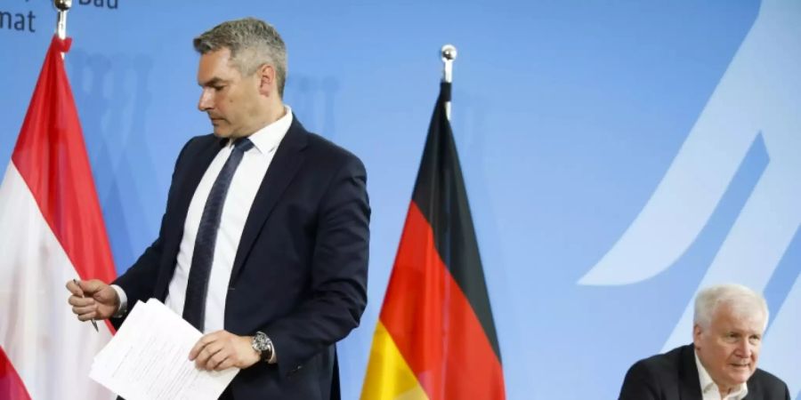 Innenminister Nehammer und Seehofer