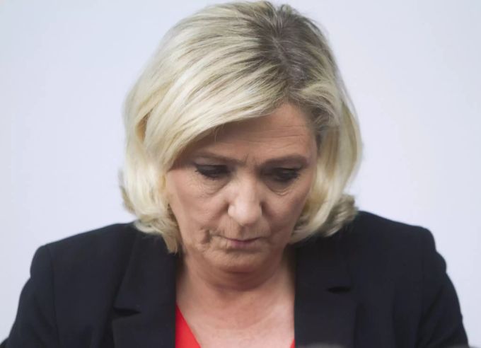 Die Präsidentin der früheren Front National, Marine Le Pen. Marine Le Pen