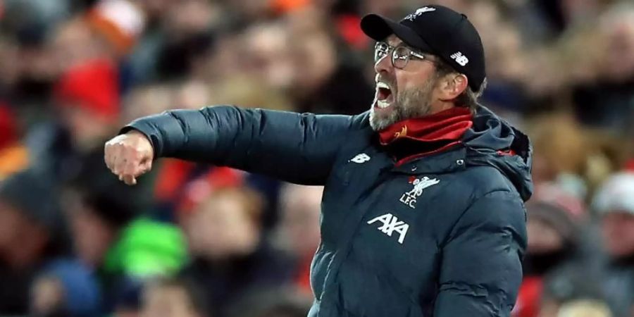 Jürgen Klopp entschied das Trainerduell mit Pep Guardiola für sich. Foto: Peter Byrne/PA Wire/dpa