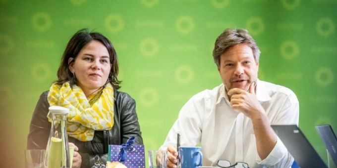 Grünen-Spitze: Annalena Baerbock und Robert Habeck. Thüringen Grüne