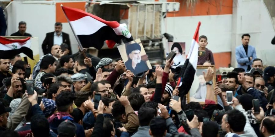 Al-Sadr-Unterstützer in Nadschaf