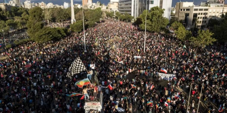 Demonstration in Santiago de Chile