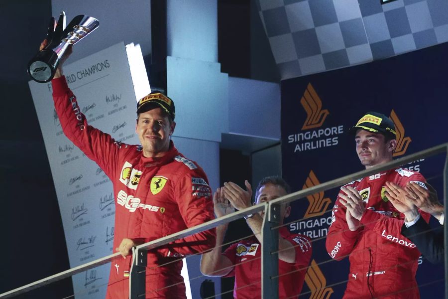 Formel 1 Vettel Leclerc