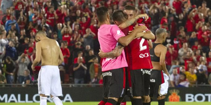 Mallorca bejubelt den Sieg über Real Madrid, dem Team unter Zinédine Zidane. Zinédine Zidane