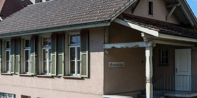 Das Gemeindelokal in Hilterfingen. Das Gemeindelokal in Hilterfingen.