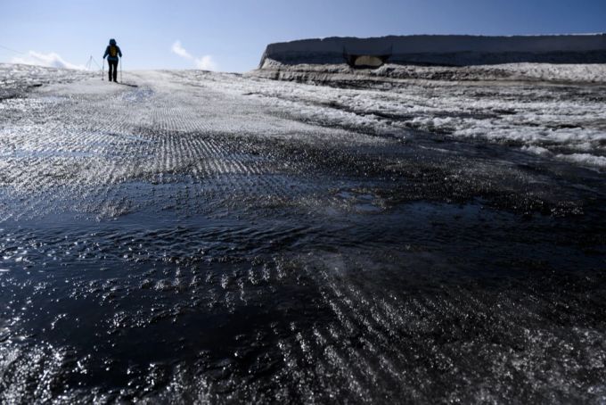 Die Veränderung der Gletscher hat auch für den Wintersport einen Einfluss. Gletscher