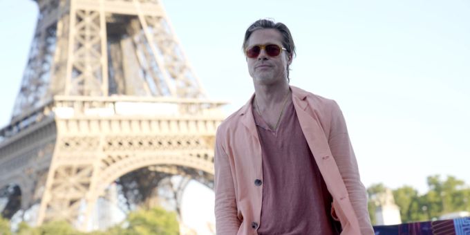 Brad Pitt posiert während eines Fototermins für den Film «Bullet Train» am 16. Juli 2022 in Paris (F). Brad Pitt
