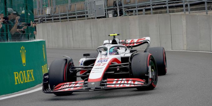 Formel-1-Fahrer Mick Schumacher in Spa in Aktion. Formel-1-Fahrer Mick Schumacher in Spa in Aktion.