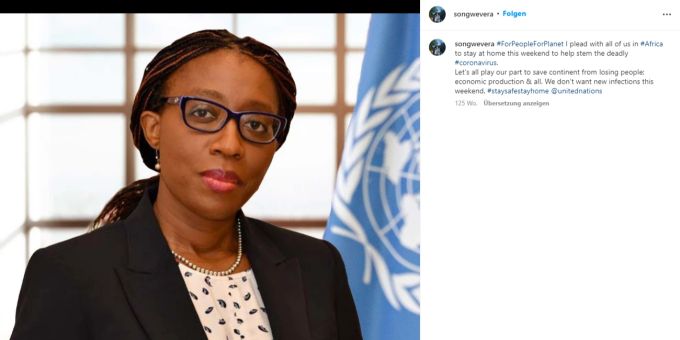 Vera Songwe tritt von ihrem Posten bei den Vereinten Nationen zurück. Vera Songwe