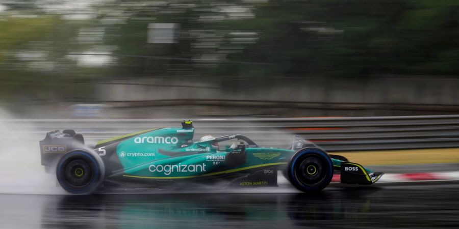 Sebastian Vettel beim letzten Training in Budapest.