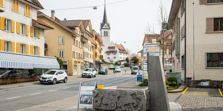 Das Ortszentrum der Gemeinde Hochdorf.