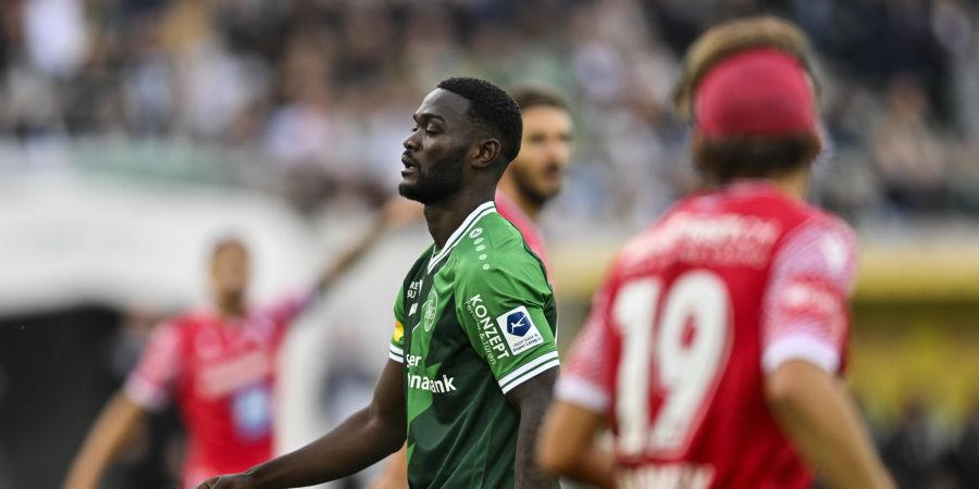 St. Gallens Emmanuel Latte Lath im Spiel gegen den FC Sion.