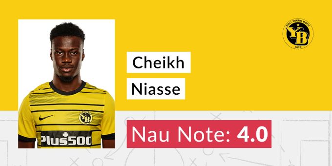 Die Nau.ch-Note für Cheikh Niasse von YB. YB GC