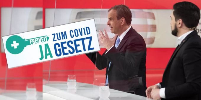 Der «Schlüssel zur Freiheit»: Das überparteilich Ja-Komitee zum Covid-19-Gesetz steht. Covid-19-Gesetz Ja-Komitee Pfister Wermuth