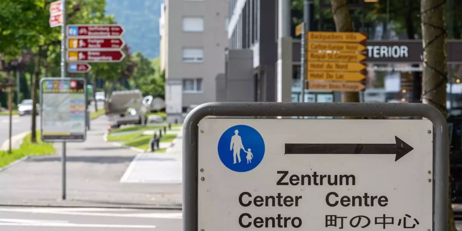 Im Zentrum von Brienz (BE).