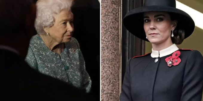 Herzogin Kate durfte den Platz der Queen einnehmen – und nicht Herzogin Camilla. Kate Middleton