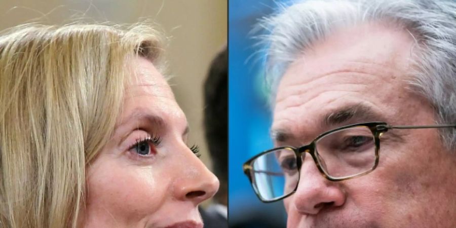 Fed-Chef Powell (r.) und Fed-Vorständin Brainard