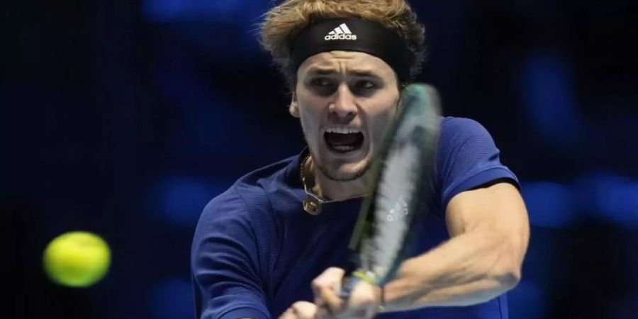 Verlor sein zweites Match bei den ATP Finals in Turin: Alexander Zverev. Foto: Luca Bruno/AP/dpa