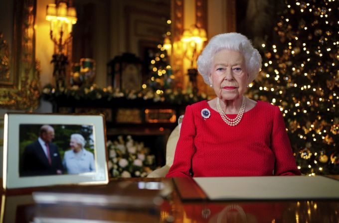 Queen Elizabeth bei ihrer Weihnachtsrede. Queen