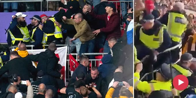 Schande in WM-Quali - Ungarn-Fans prügeln sich im Stadion mit Polizei