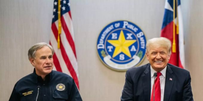 Greg Abbott mit Donald Trump Greg Abbott mit Donald Trump