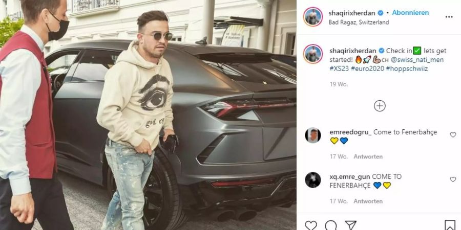 Xherdan Shaqiri Lamborghini