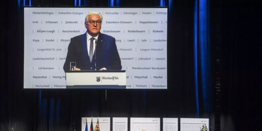 Frank-Walter Steinmeier beim Staatsakt am Nürburgring
