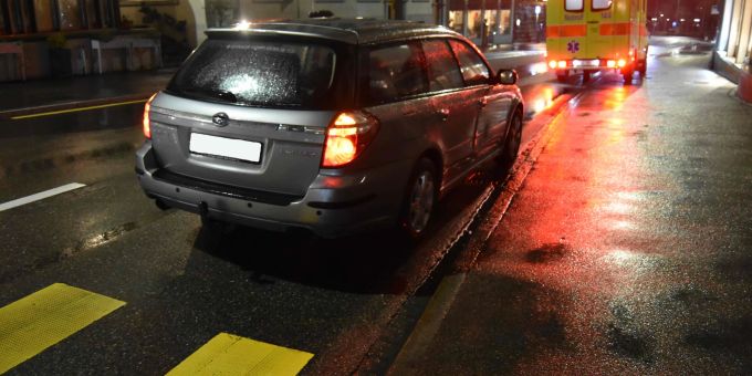 Herisau: Auf Fussgängerstreifen leicht verletzt. Herisau: Kollision