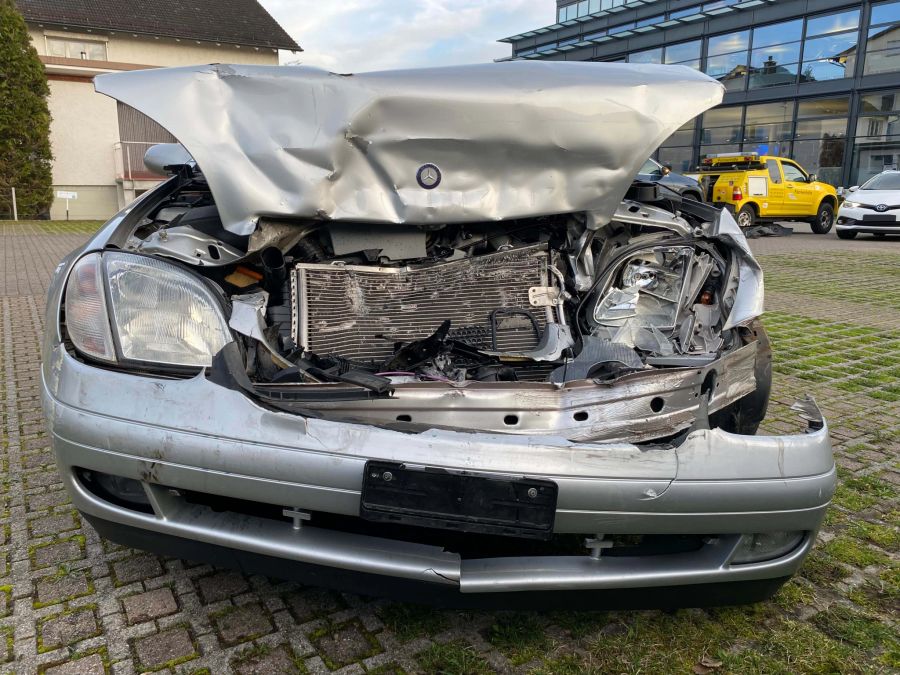 Beim Unfall entstand ein Sachschaden.