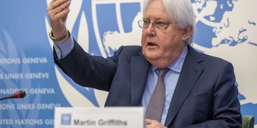 UN-Nothilfekoordinator Martin Griffiths befürchtet ein «Gemetzel» von Menschen in Gaza.