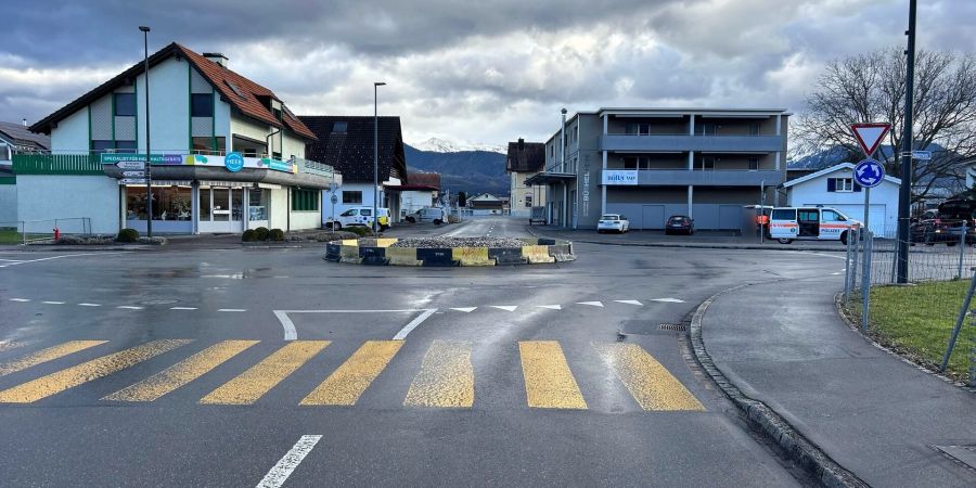 Unfallstelle Bahnhofstrasse