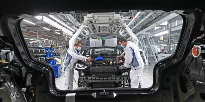 Produktion bei VW in Zwickau Produktion bei VW in Zwickau
