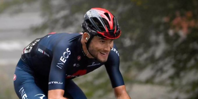 Filippo Ganna gewann beim diesjährigen Giro d’Italia seine zweite Etappe. Foto: Fabio Ferrari/LaPresse/AP/dpa Filippo Ganna gewann beim diesjährigen Giro d’Italia seine zweite Etappe. Foto: Fabio Ferrari/LaPresse/AP/dpa