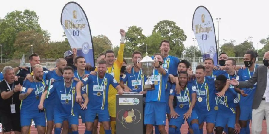Der 1. FC Düren soll erst am 15. Oktober gegen Bayern München antreten. Foto: -/Fussball-Verband Mittelrhein e.V./dpa
